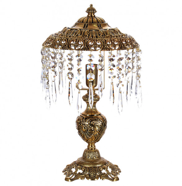 Лампа настольная 1 рожковая хрусталь/бронза &quot;Royal Bohemia&quot; / 134694