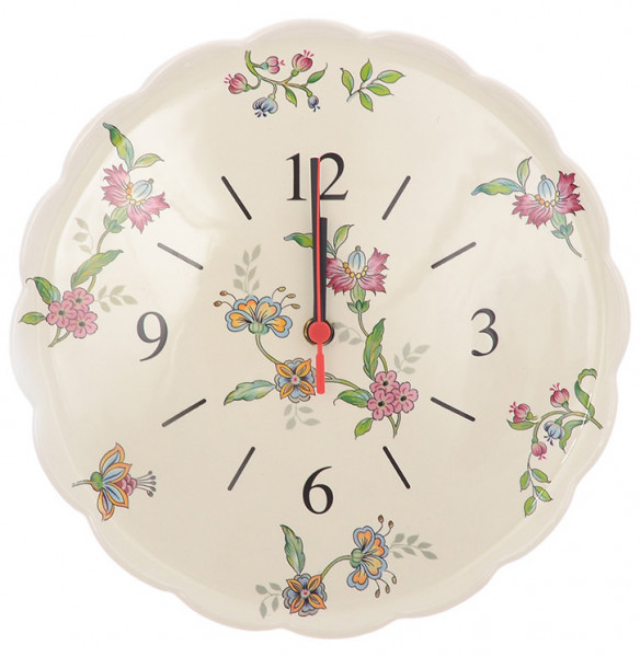Часы настенные 29,5 см  Artigianato Ceramico by Caroline &quot;Artigianato ceramico /Прованс&quot; / 253242