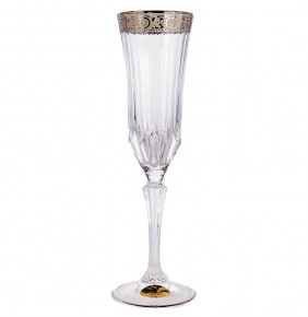 Бокалы для шампанского 180 мл 6 шт  UNION GLASS "Адажио /Цветочный узор /Платина" / 168102