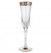 Бокалы для шампанского 180 мл 6 шт  UNION GLASS &quot;Адажио /Цветочный узор /Платина&quot; / 168102