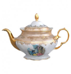 Заварочный чайник 1,2 л  Royal Czech Porcelain "Фредерика /Барокко бежевое" / 203602