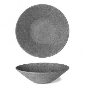 Тарелка для пасты 27 см 1 шт неглазурованная  G.Benedikt "Optimo granit /Серый" / 276700