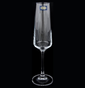 Бокалы для шампанского 160 мл 6 шт  Crystalite Bohemia "Наоми /Без декора" / 001456
