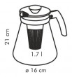 Заварочный чайник 1,7 л с ситечками для заваривания  Tescoma &quot;TEO TONE&quot;  / 148596