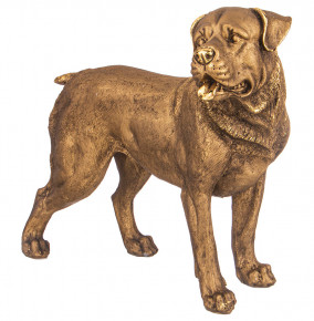 Фигурка 37 см  LEFARD "Собака ротвейлер" /бронза с позолотой / 299045