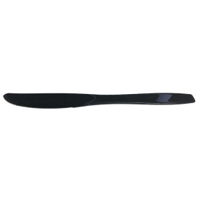 Нож одноразовый 19 см 20 шт черный  / 315976