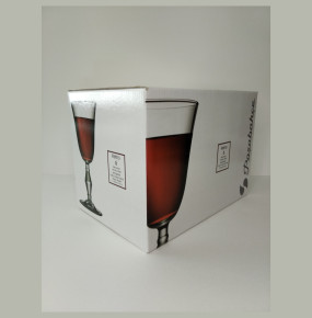 Бокалы для белого вина 236 мл 6 шт  Pasabahce "Ретро /DS00381 /Отводка платина" / 206213