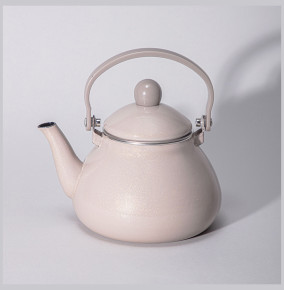 Чайник 1,3 л с металлическим фильтром эмалированный  Agness "Charm /кофейный" / 342393