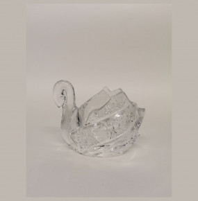 Конфетница 11,4 см  Crystal Heart "Лебедь /Хрусталь резной" / 236492