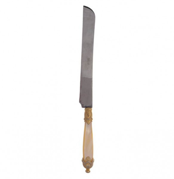 Столовый прибор Нож для хлеба  Domus Design &quot;D&amp;D /Сиена /Голд&quot; цвет шампанско-жемчужный / 201367