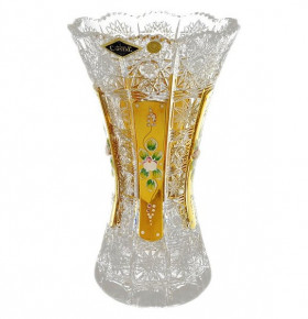 Ваза для цветов 30,5 см  Aurum Crystal "Хрусталь с золотом" / 034987