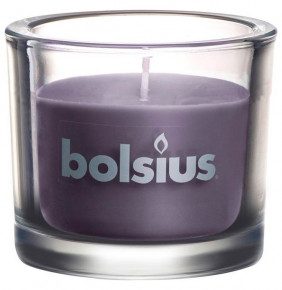 Свеча 8 х 9,2 см в стекле тёмно-серая "Classic /Bolsius" (время горения 29 ч) / 278263