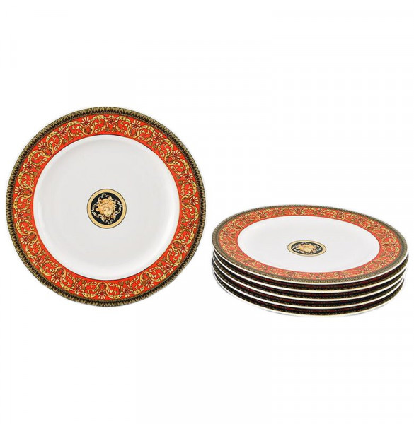 Набор тарелок 25 см 6 шт  Leander &quot;Сабина /Версаче /Красная лента&quot; / 159101