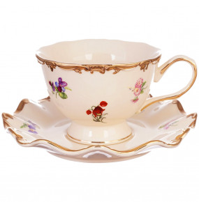 Набор чайных пар 6 шт  Royal Classics "Мелкие цветы /СК" / 160519
