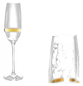 Бокалы для шампанского 240 мл 6 шт  Rona "Spirit /Вьюнок с золотым кольцом" / 146198