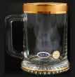 Кружка для пива 500 мл  Max Crystal &quot;Матовая полоса /золото&quot; SC / 136818