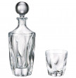 Набор для виски 7 предметов (графин 750 мл + 6 стаканов по 320 мл )  Crystalite Bohemia &quot;Барлей /Без декора&quot; / 140927