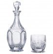 Набор для виски 7 предметов (графин 800 мл + 6 стаканов по 250 мл)  Crystalite Bohemia &quot;Сафари /Без декора&quot; / 037007