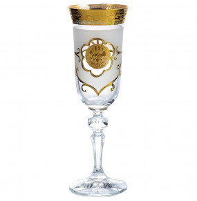 Бокалы для шампанского 150 мл 6 шт  Bohemia "Кристина /Богемия /Антик золото" AS Crystal / 148288