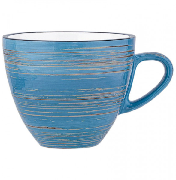 Кофейная чашка 110 мл голубая  Wilmax &quot;Spiral&quot; / 261668