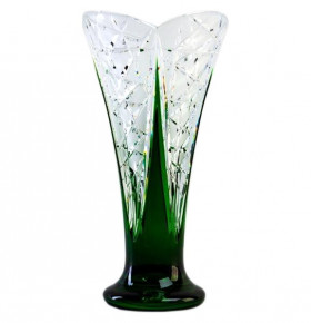 Ваза для цветов 25,5 см  Aurum Crystal "Бутон /Зелёный" / 152809