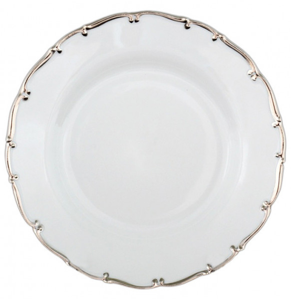 Набор тарелок 25 см 6 шт  Bohemia Porcelan Moritz Zdekauer 1810 s.r.o. &quot;Анжелика /Платиновая отводка&quot; / 027753