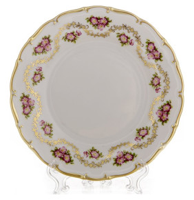 Набор тарелок 19 см 6 шт  Bohemia Porcelan Moritz Zdekauer 1810 s.r.o. "Магнолия /Дикая роза" / 090383