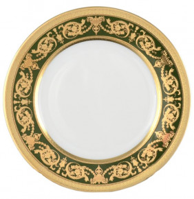 Набор тарелок 17 см 6 шт  Falkenporzellan "Констанц /Императорское золото /на зелёном" / 033183