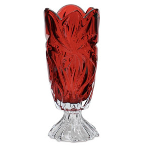 Ваза для цветов 36,5 см  Aurum Crystal "Flora /Красная" / 313933