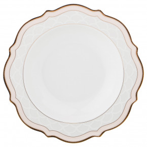 Набор тарелок 21,5 см 6 шт глубокие  LEFARD "Бежевая лента /золото" / 186253