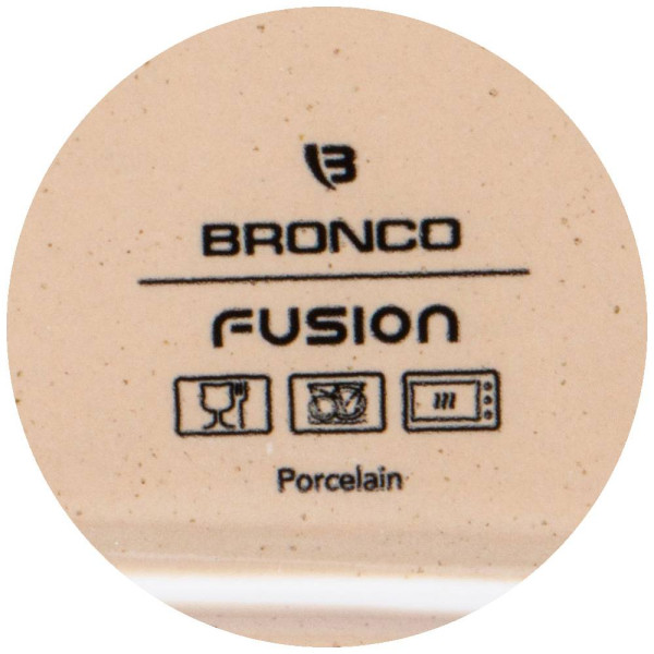 Тарелка 23,5 х 10 х 1,5 см  Bronco &quot;Fusion /Кремовый&quot; (2шт.)  / 277004