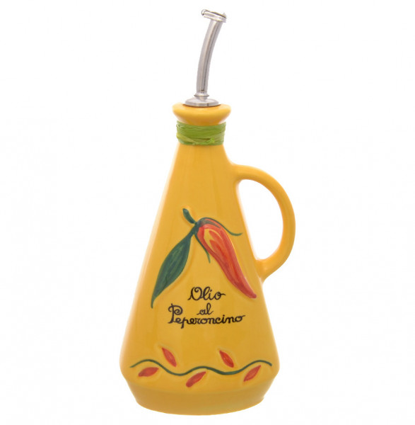 Бутылка для масла 750 мл 26,5 см  Artigianato Ceramico by Caroline &quot;Oliere Classiche&quot; жёлтая / 228491