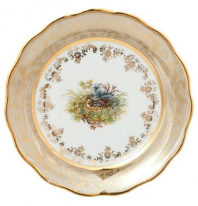 Набор тарелок 17 см 6 шт  Sterne porcelan "Фредерика /Охота бежевая" / 139704