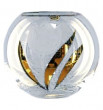 Ваза для цветов 17,5 см  Crystalex CZ s.r.o. &quot;Матовый тюльпан /с золотом&quot; / 004546