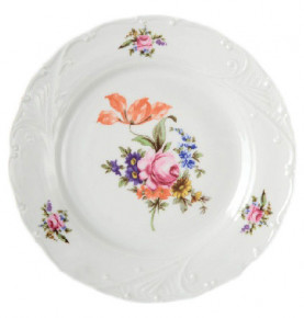 Набор тарелок 19 см 6 шт  Bohemia Porcelan Moritz Zdekauer 1810 s.r.o. "Лиана /Полевой цветок" / 051040