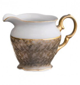 Молочник  Royal Czech Porcelain "Аляска /Бежевая /Золотые листики" / 204786