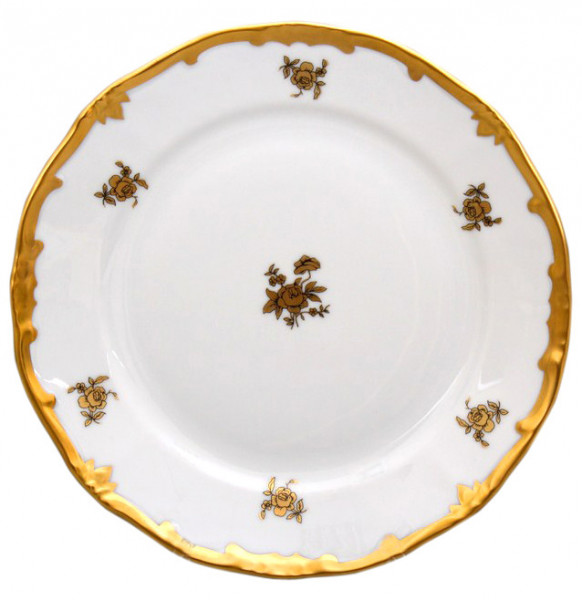 Набор тарелок 19 см 6 шт  Weimar Porzellan &quot;Роза золотая /золото&quot;  / 013186