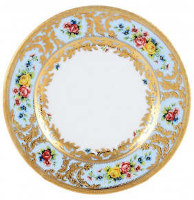 Набор тарелок 17 см 6 шт  Falkenporzellan "Вена /Розочки на голубом /с золотом" / 147820