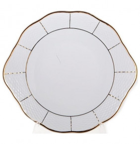 Пирожковая тарелка 27 см  Thun "Менуэт /Отводка золото" / 139294