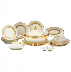 Столовый сервиз на 6 персон 27 предметов  Sterne porcelan "Фредерика /Золотая лента /СК" / 125442