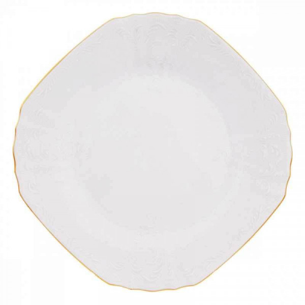 Набор тарелок 28 см 6 шт квадратные  Thun &quot;Бернадотт /Отводка золото&quot; / 211345