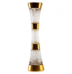 Ваза для цветов 40,5 см  Aurum Crystal "Фелиция /Хрусталь с золотом" / 152773