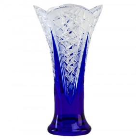 Ваза для цветов 20,5 см  Aurum Crystal "Бутон /Синяя" / 152807