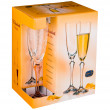 Бокалы для шампанского 200 мл 6 шт  Crystalex CZ s.r.o. &quot;Элизабет /Дымчатое кружево&quot; / 167469