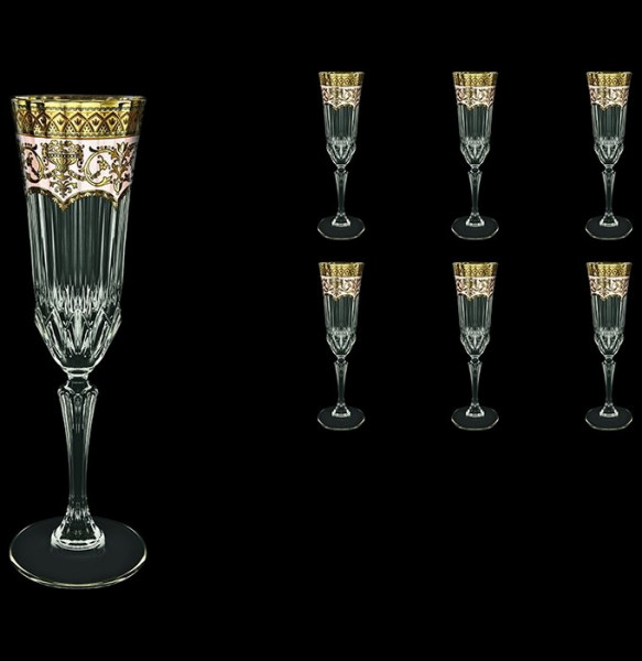 Бокалы для шампанского 180 мл 6 шт &quot;Astra Gold /Адажио /Империя бежевая&quot; / 127685
