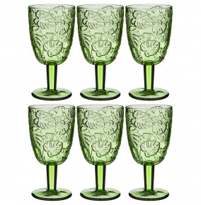 Бокалы для вина 300 мл 6 шт зелёные  LEFARD "Muza Color /Джангл" / 192991