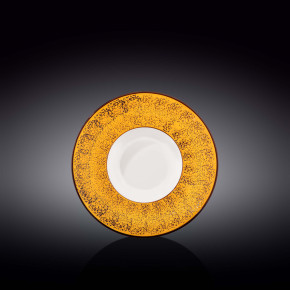 Тарелка 20 см глубокая жёлтая  Wilmax "Splash" / 261820