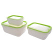 Набор контейнеров (450 мл, 1, 2 л) 3 шт салатовые  Ucsan Plastik &quot;Ucsan&quot; / 296201