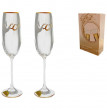 Бокалы для шампанского 180 мл 2 шт  Rona &quot;Эсприт /Свадебные голубки&quot; / 029913