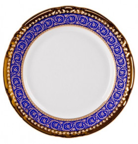 Набор тарелок 19 см 6 шт  Thun "Констанция /Синяя полоса с золотом" / 012429